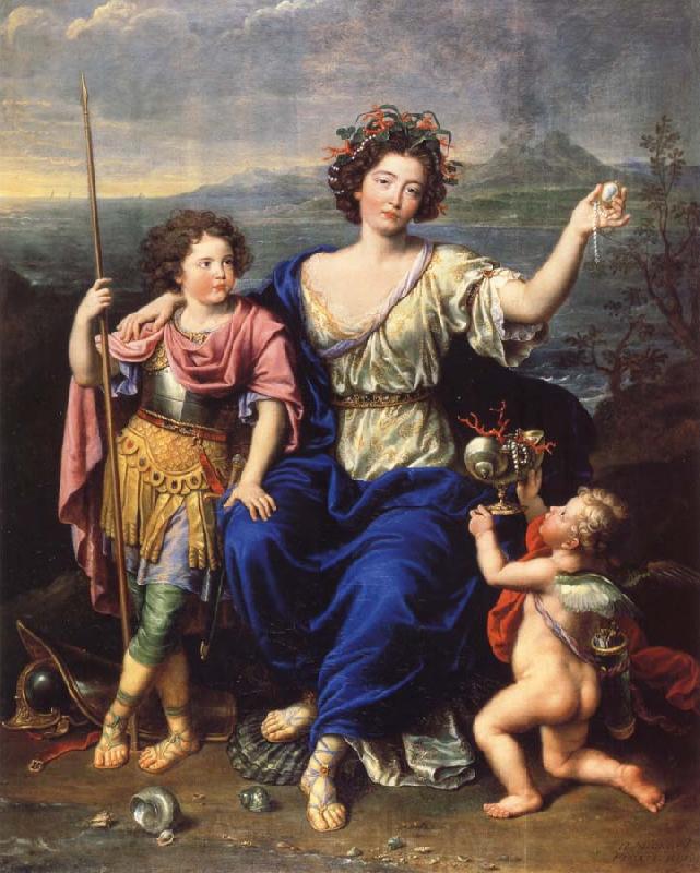 Pierre Mignard THe Marquise de Seignelay and Two of her Children France oil painting art
